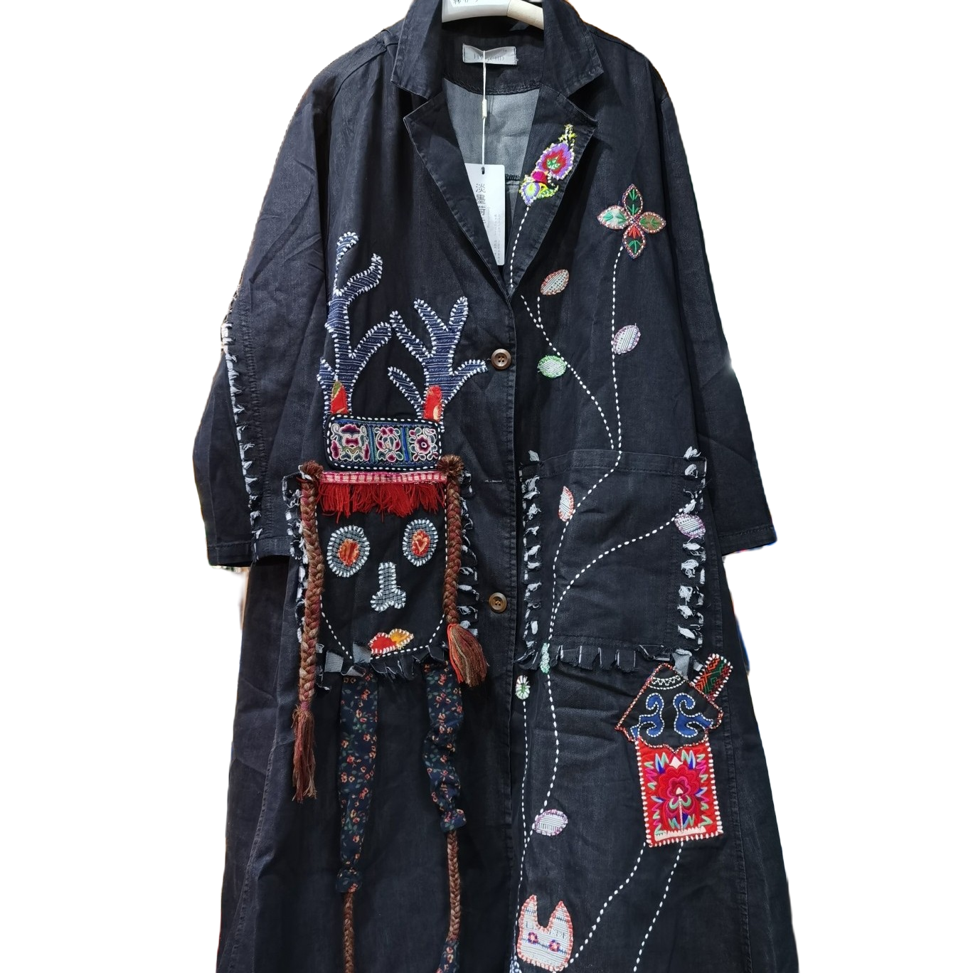 老绣牛仔袍 每件不同 直播间选购