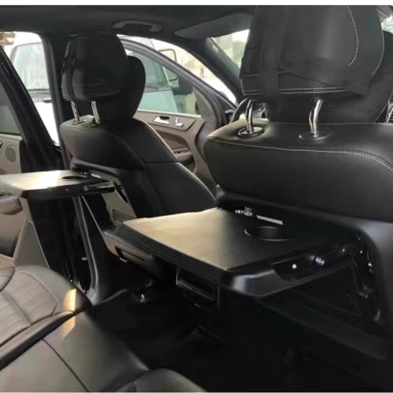 适用奔驰奥迪埃尔法奔驰威霆小桌板后排靠背折叠车载餐桌笔记本架