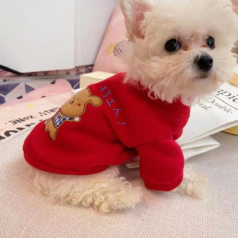 {店长推荐}加绒宠物衣服泰迪博美猫咪比熊狗狗春秋冬装厚款幼犬搞