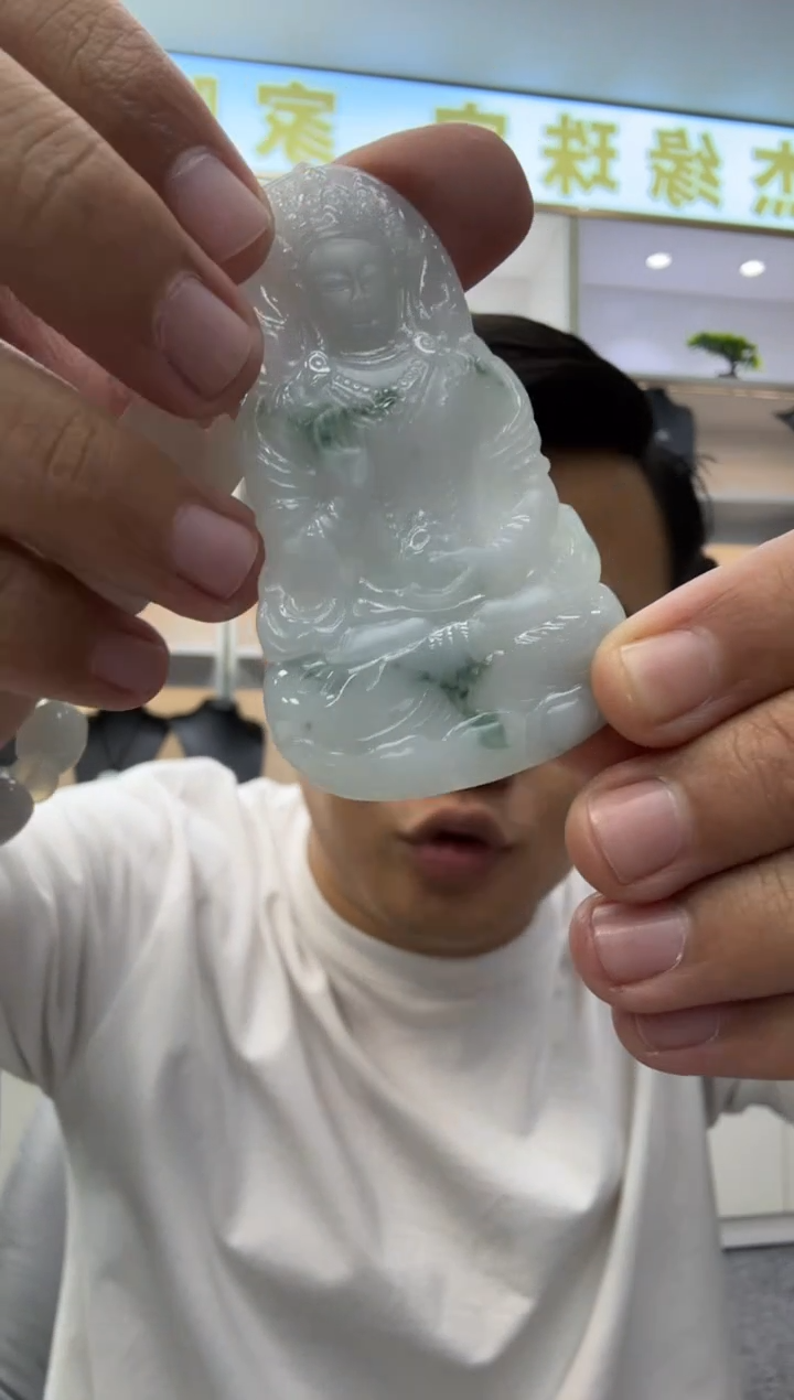 【闪购商品】翡翠颈饰未镶嵌天然翡翠A货孤品一件