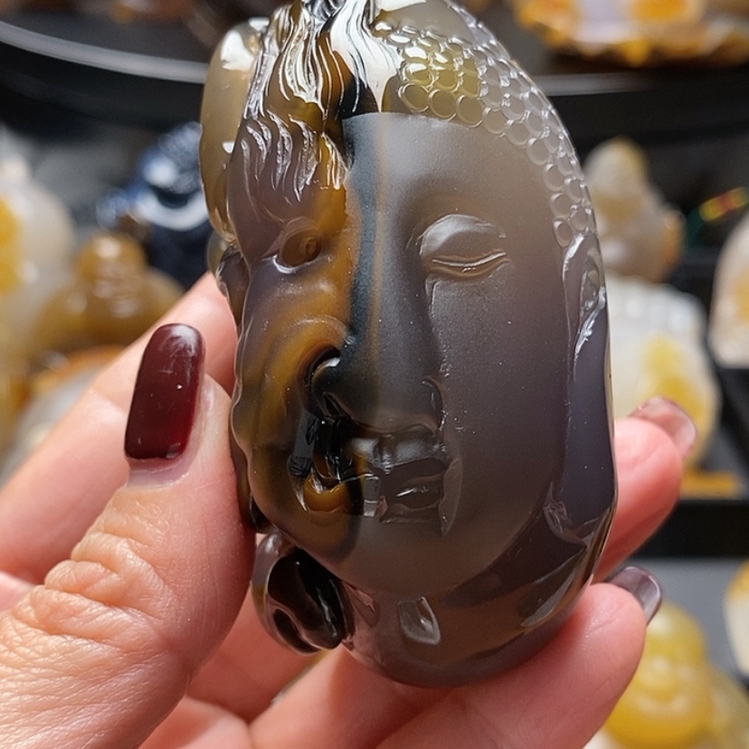 【闪购商品】玛瑙/玉髓珠宝奇石未镶嵌一****篮