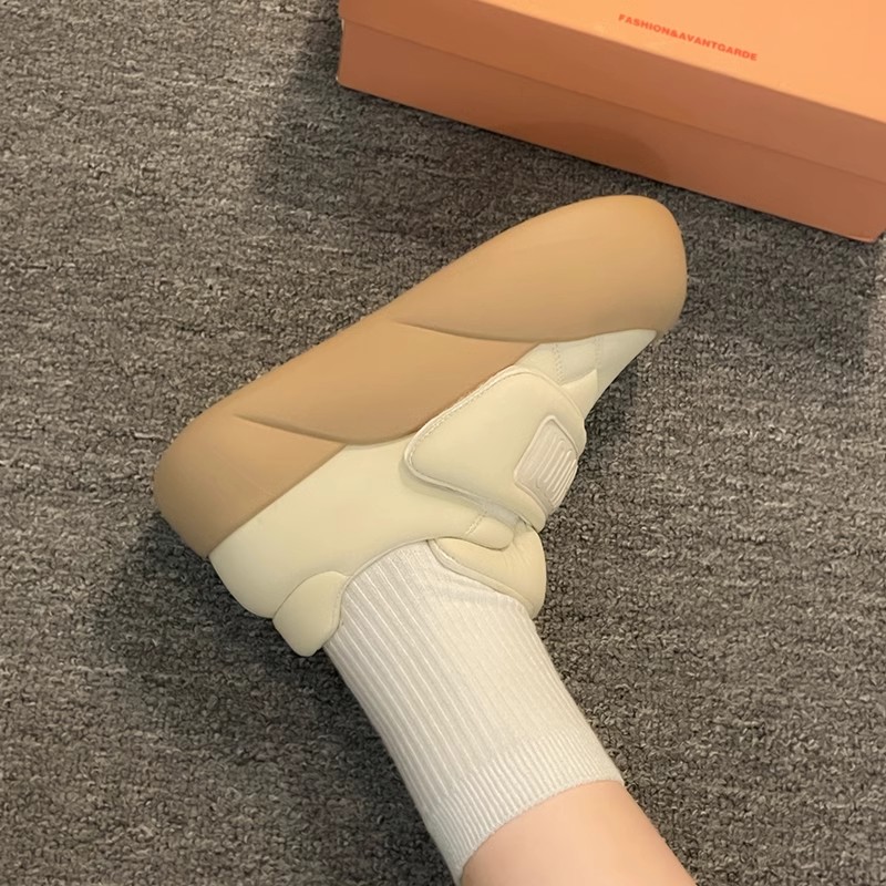 秋冬季休闲潮流秋冬季魔术贴时尚大头鞋女小白鞋小众板鞋百搭