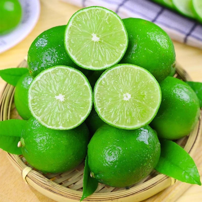 塔希提泰国品种无籽青柠檬皮薄肉厚多汁奶茶店