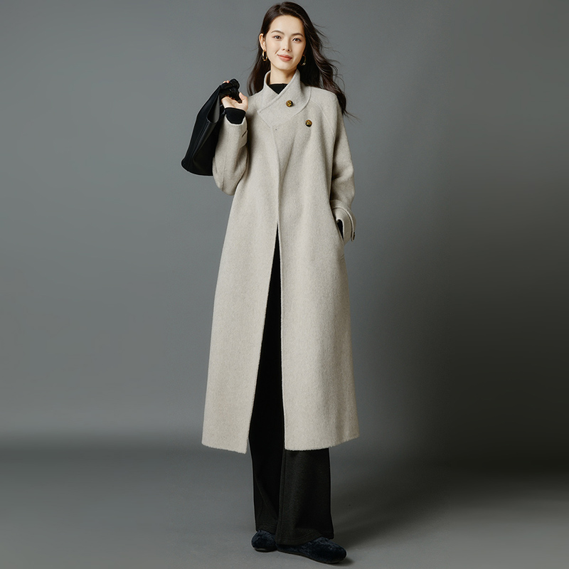 【粉丝专享】【搭配王】冬咩咩毛外套长款大衣女24110701