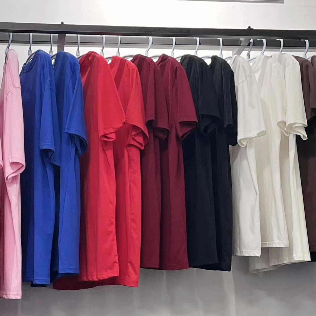 宽松短袖T恤衫夏季男女同款百搭纯色