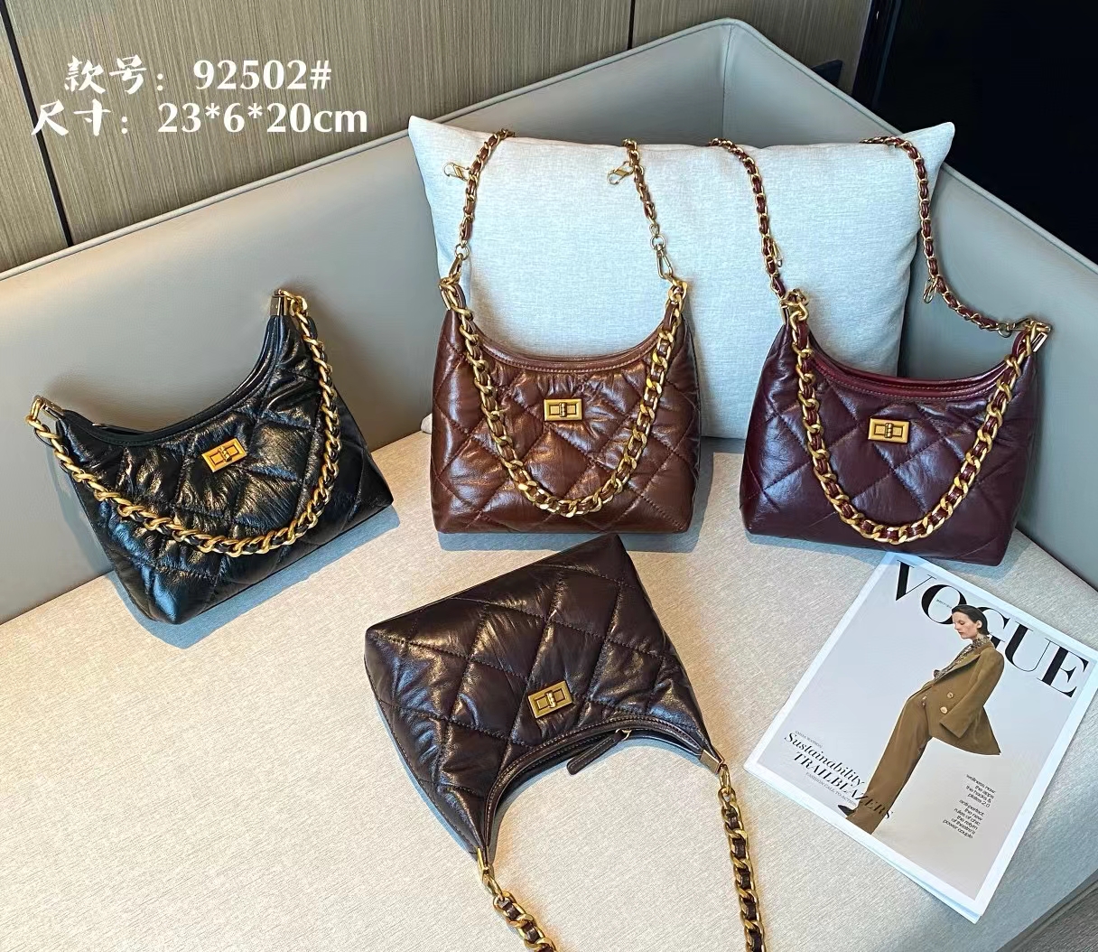 【Muyun】小众轻奢休闲时尚百搭腋下单肩斜挎包包