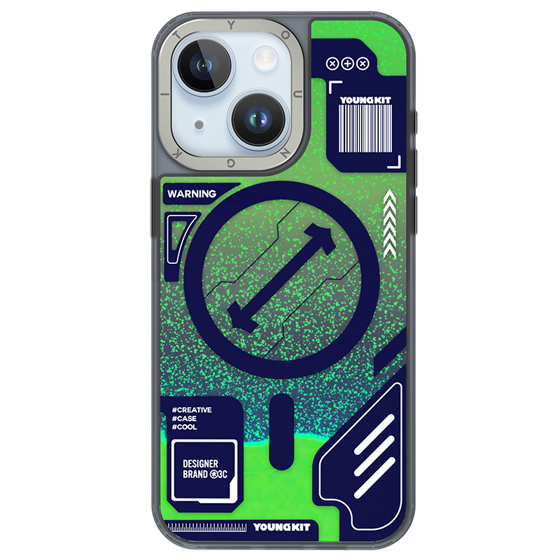 猿气官方银河磁吸流沙iphone15手机壳14promax苹果荧光炫酷高级