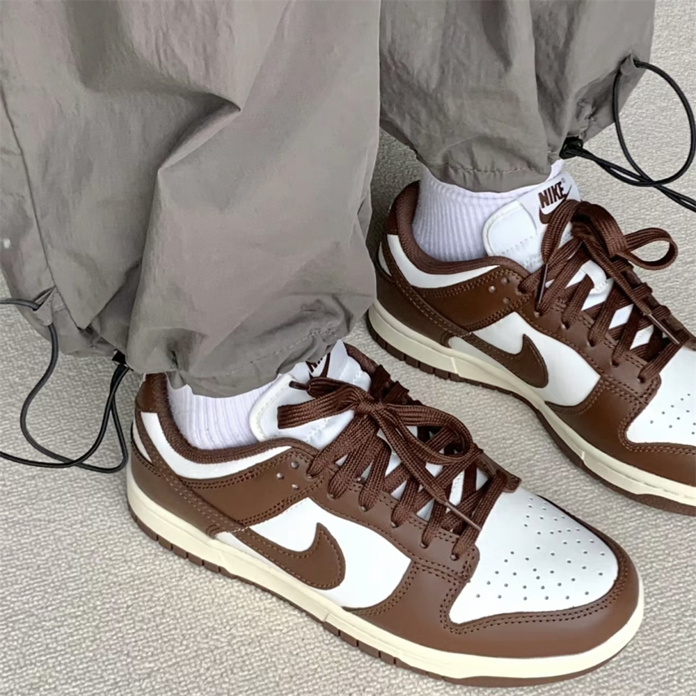 Nike Dunk Low耐克女鞋巧克力色摩卡棕白低帮休闲板鞋 DD1503-124