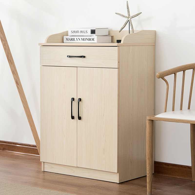 木质餐边柜储物柜带门原木茶水柜