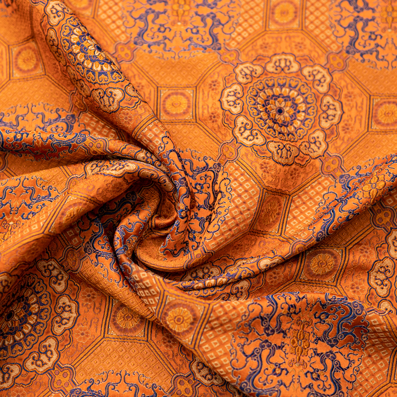 YZ燕子五号【重缎宋锦】2025年新款 香云纱面料