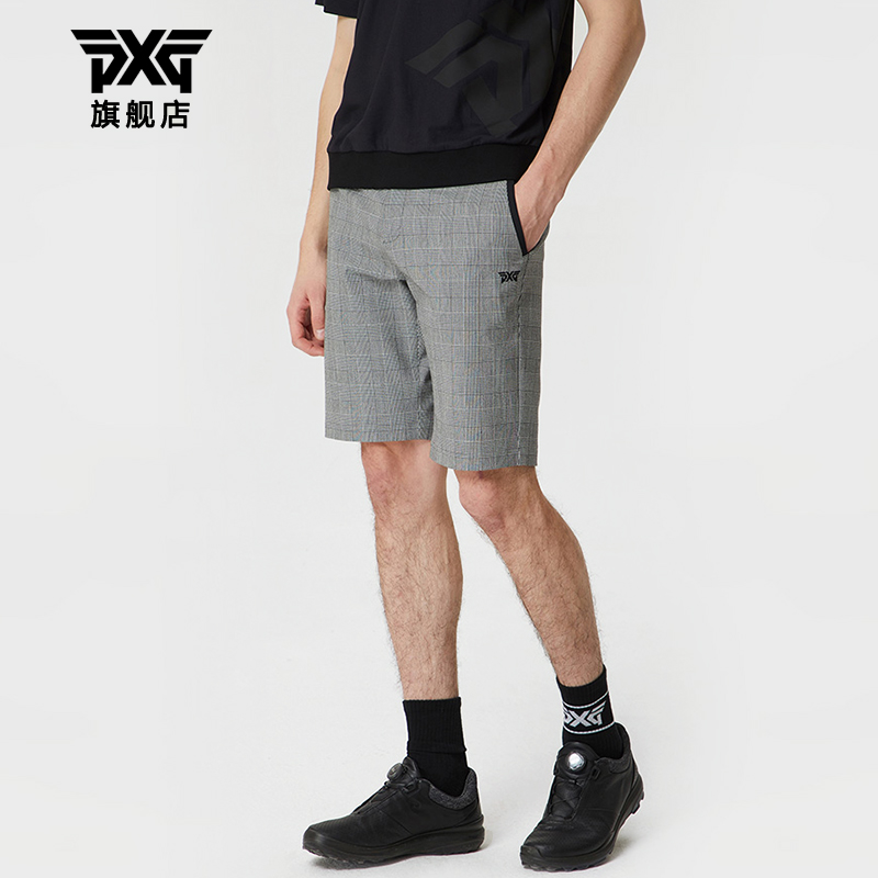 PXG高尔夫服装男士短裤户外运动休闲男裤golf速干弹力五分裤短裤