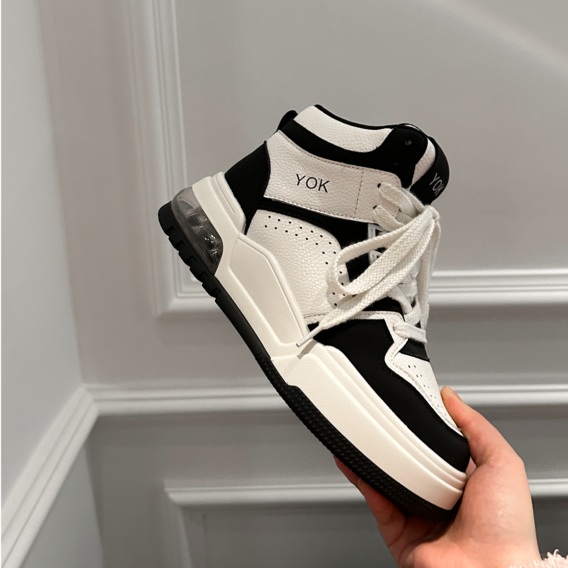 a452 【空军】真皮气垫休闲鞋