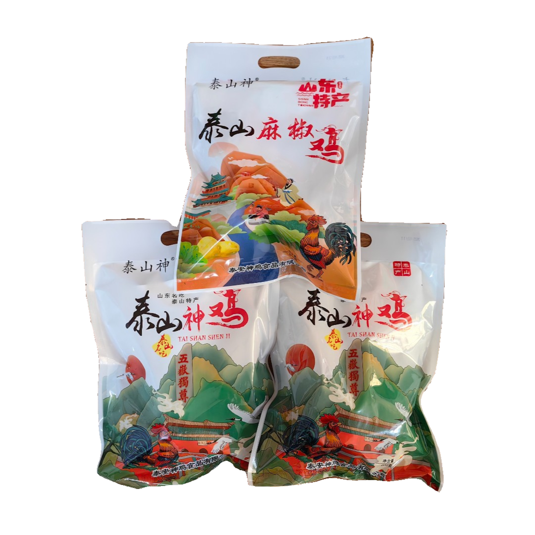泰山神 麻椒鸡一包➕酱鸡两包。美味烧鸡泰山特产