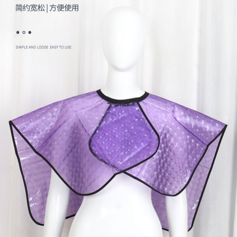 美发时尚披肩加大号染发专用透明焗油防水围布发廊烫发耐用易清洗