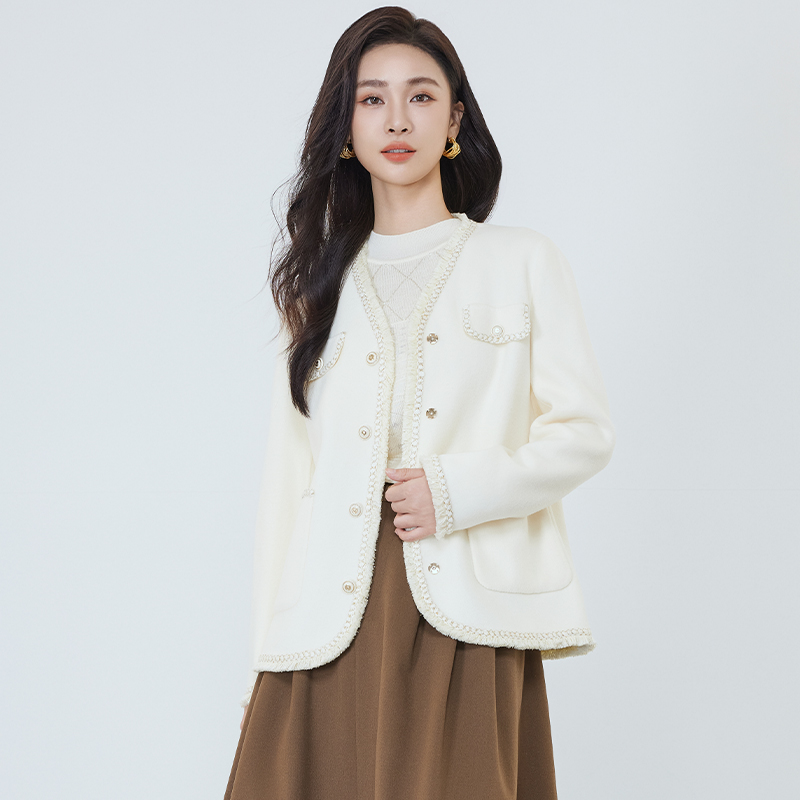 【柠檬专属】佳人苑毛呢外套女新款JX34N35B