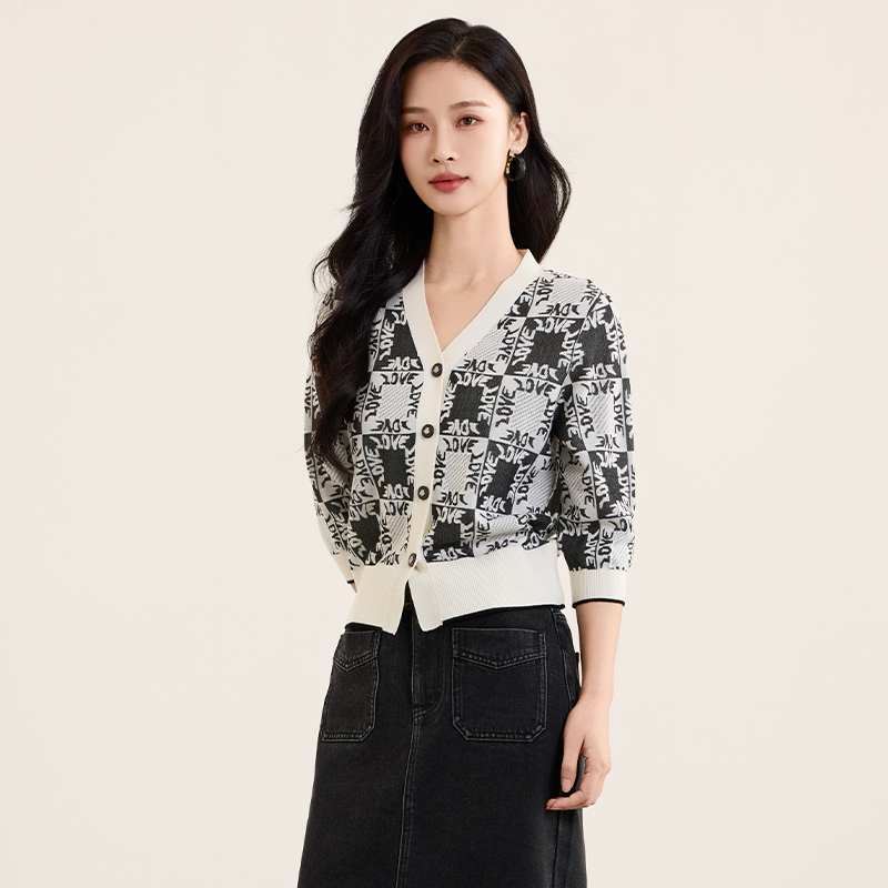 【柠檬专属】佳人苑毛衫春季新款J415071