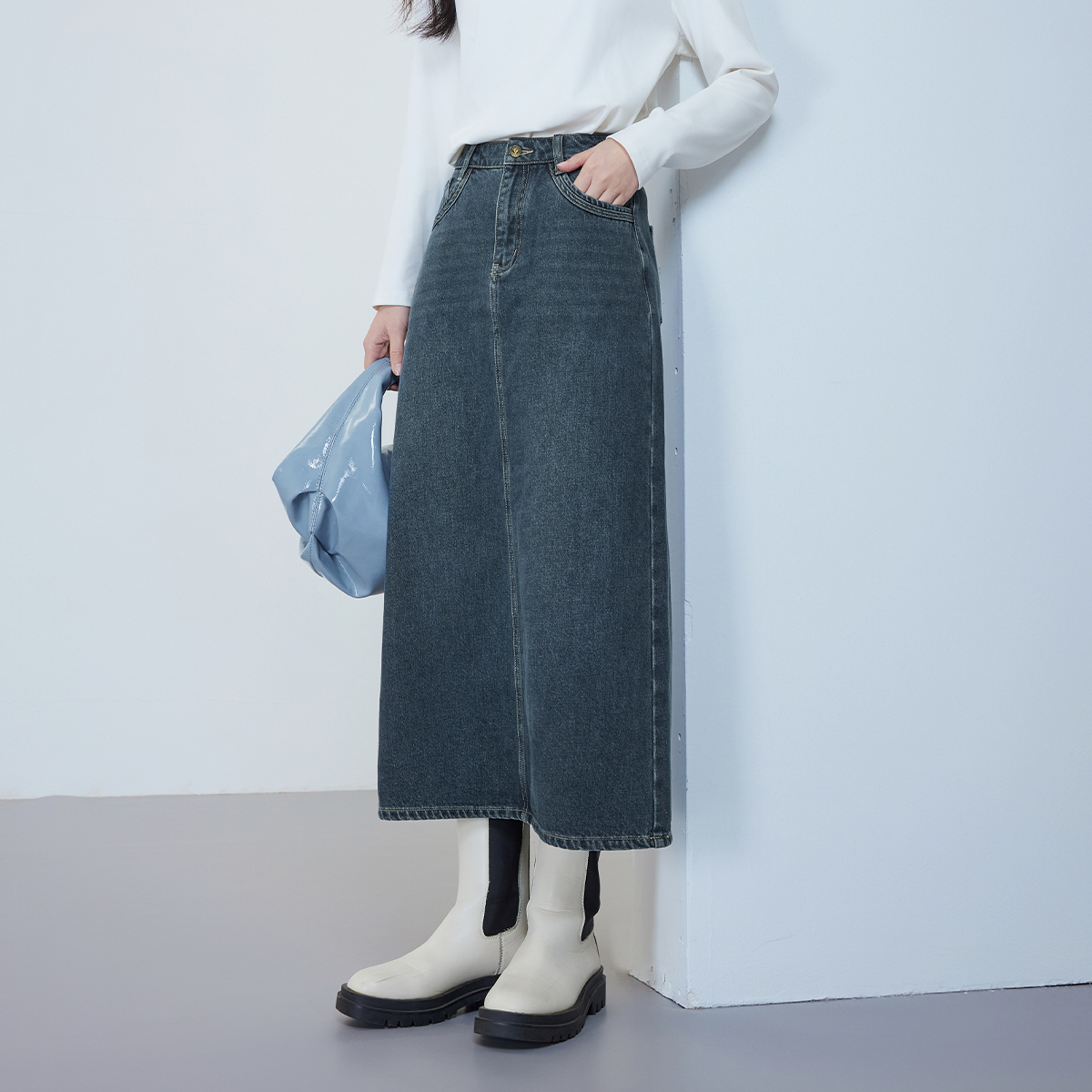 【小余专属】佳人苑半身裙女新款J34618A