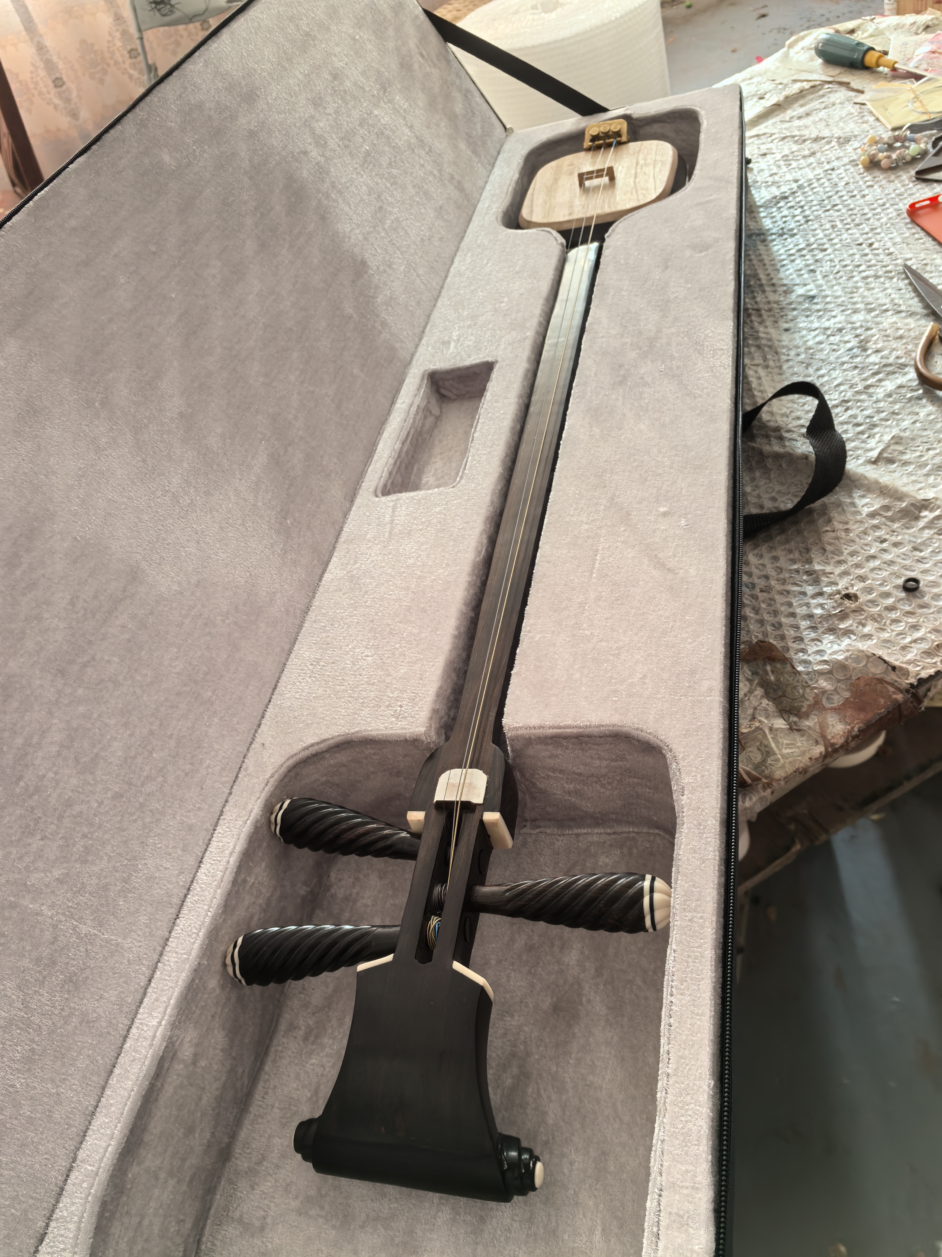 黑檀板三弦小三弦