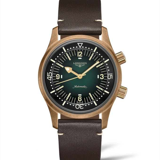 99新 Longines/浪琴 奢王/1832复古青铜774/表径42/L3.774.1.50.2