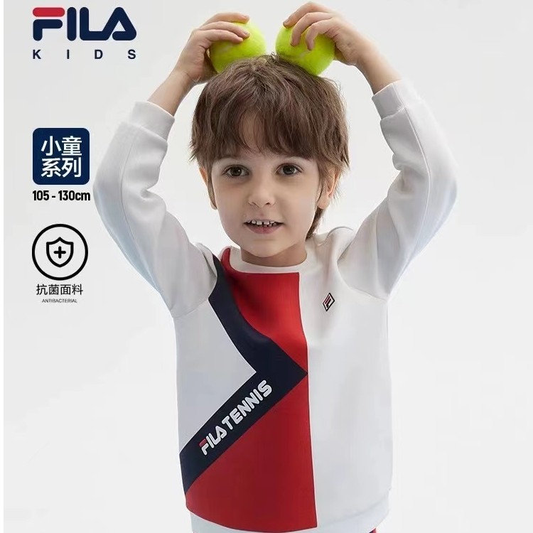 FILAKIDS斐乐儿童【网球系列】男小童时尚运动套头卫衣K11B333205F
