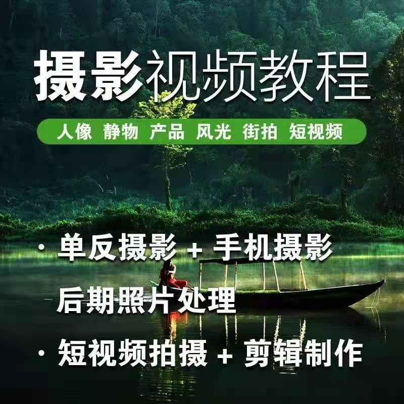 摄影摄像教程单反微单摄像教程网课课程拍照美食静物拍摄高清构图