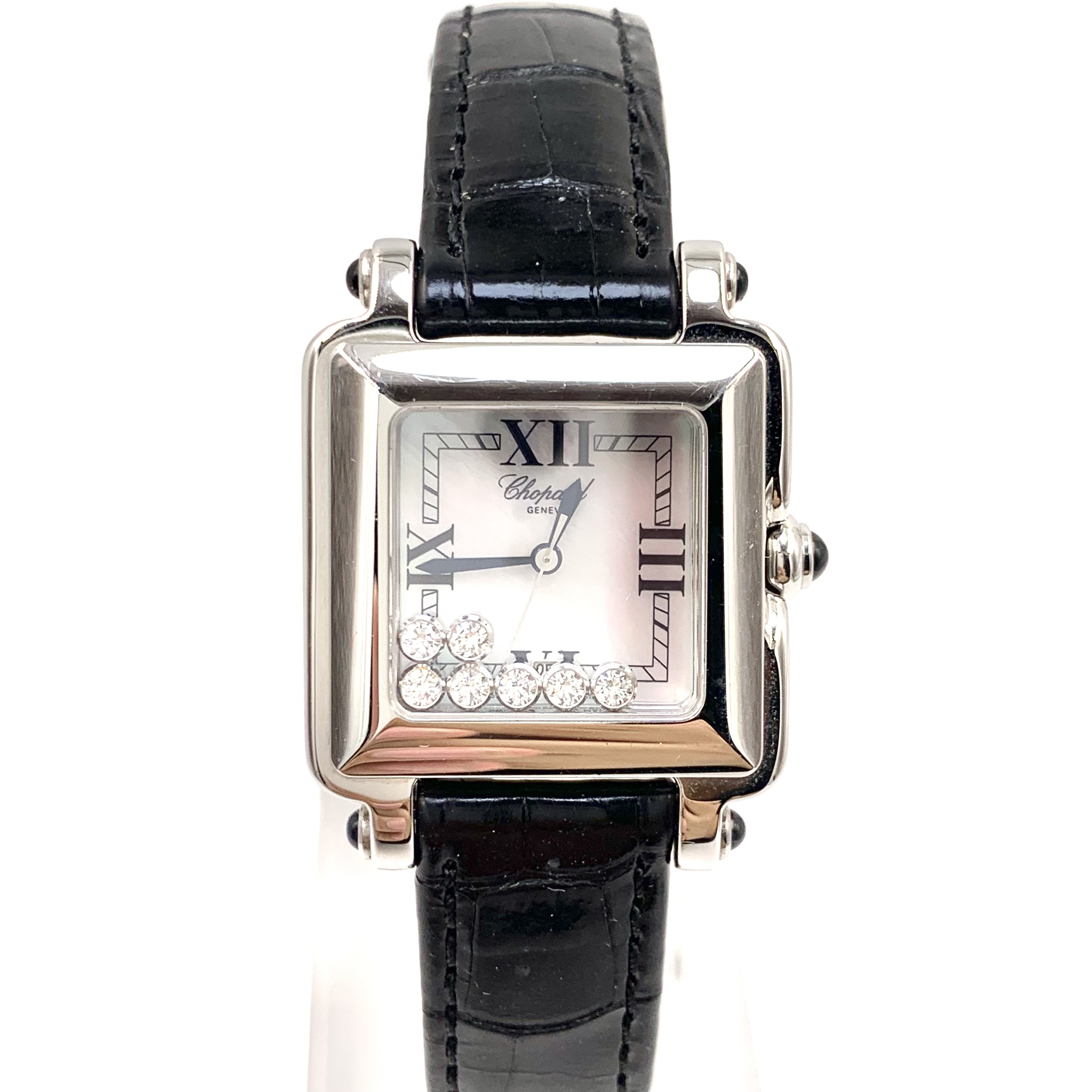 99新 Chopard/萧邦 快乐钻/原钻/石英/表径27mm/女表