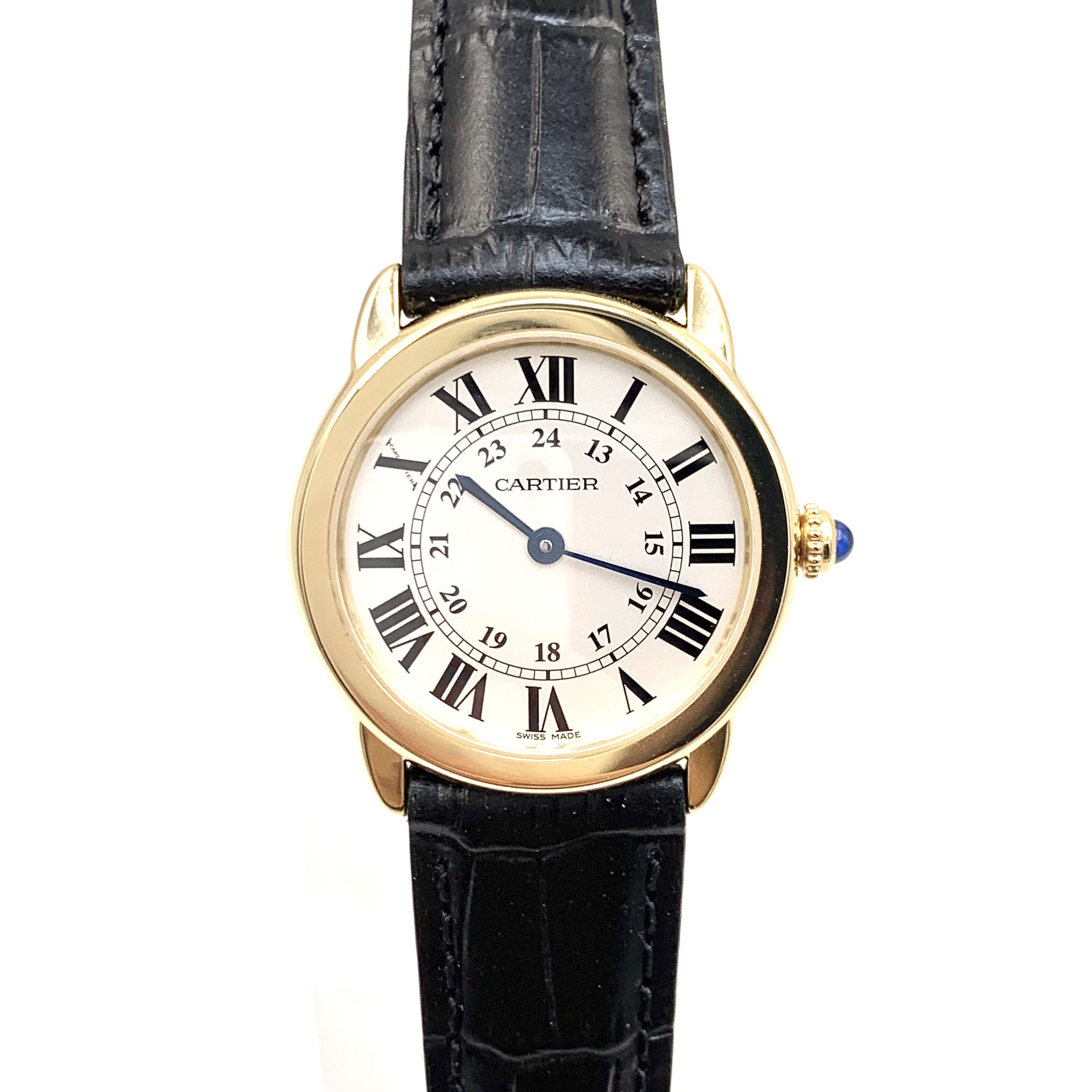 99新 Cartier/卡地亚 伦敦/间金款/石英/表径29mm/女表