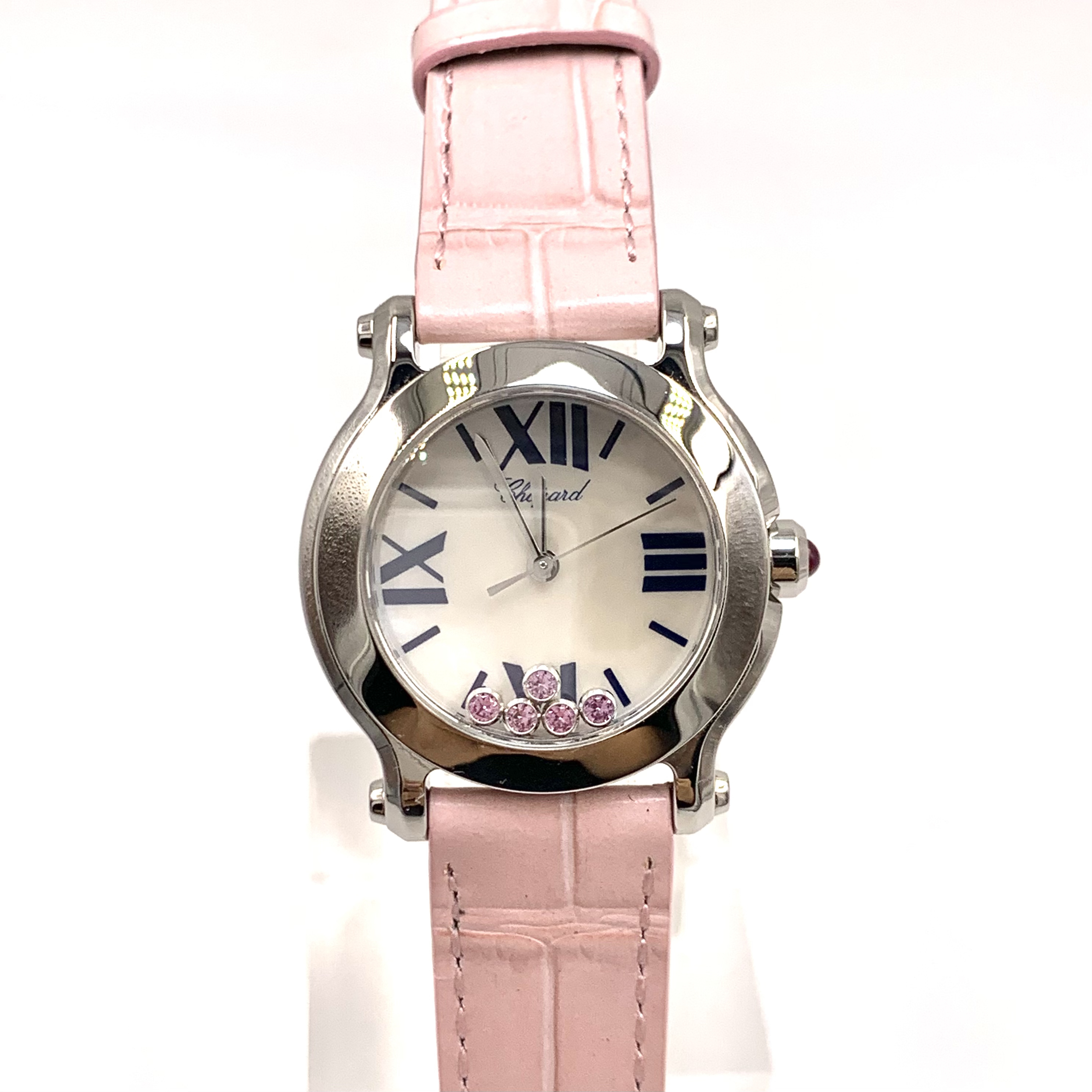 99新 Chopard/萧邦 快乐钻/石英/表径30mm/女表