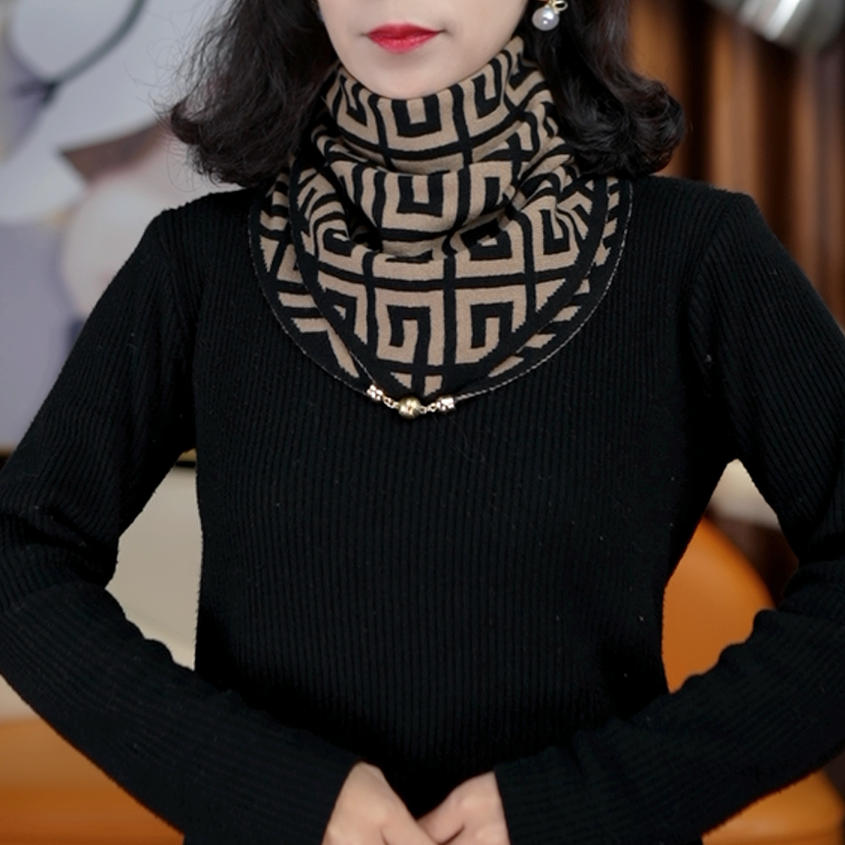 【小扬推荐哥】【小扬推荐哥】【针织磁扣三角巾】多功能磁扣百搭新款保