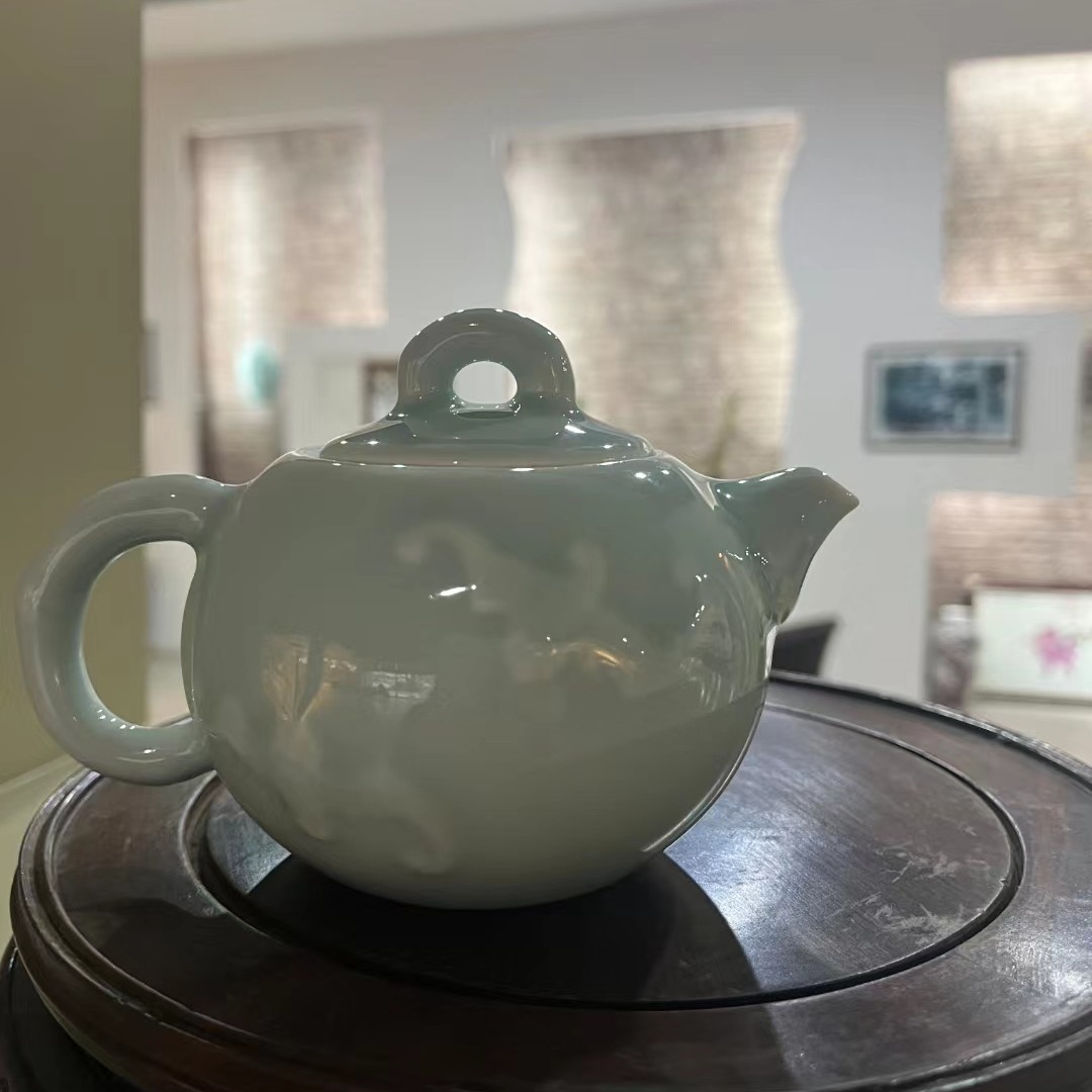 昆仑牌鲁青瓷《福在眼前》老货老工艺可能有原矿颗粒介意慎拍