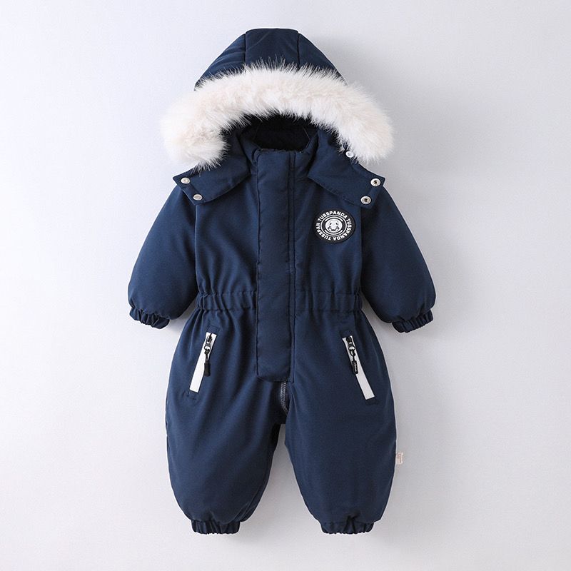婴幼儿童宝宝滑雪服男女童服棉袄新生儿爬连体衣冬季外出II