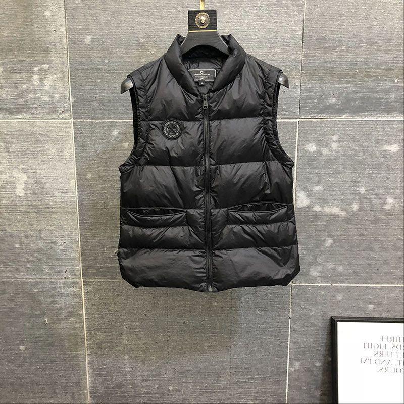 新款男士秋冬季休闲羽绒服马甲修身时尚坎肩羽绒衣背棉服