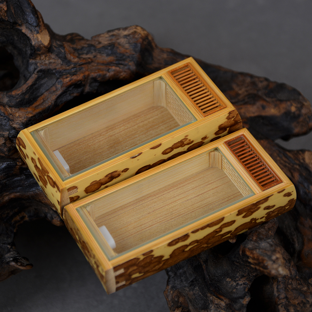 小林梅妃竹音箱款穿条鱼金钟竹蛉盒黄蛉盒