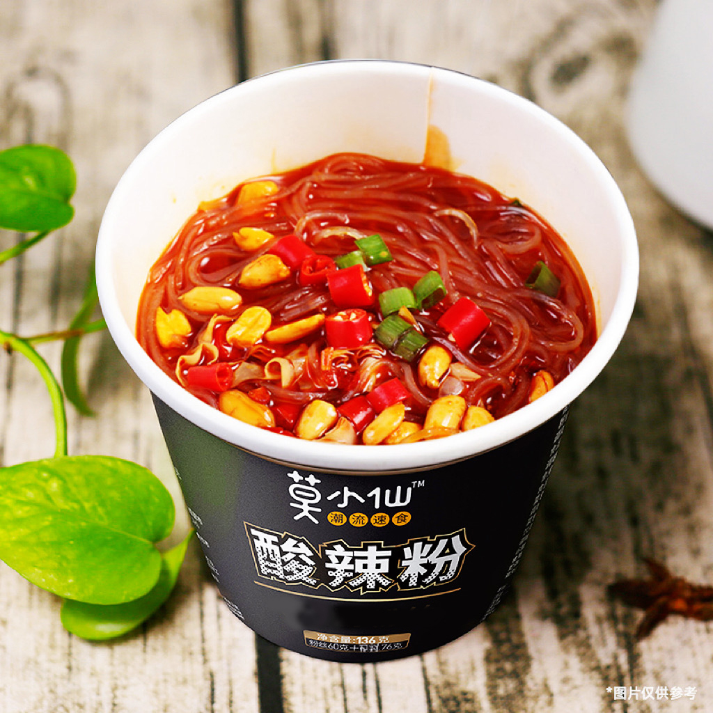 莫小仙重庆小面食速食食品方便面夜宵整箱懒人食品泡面酸辣粉桶装