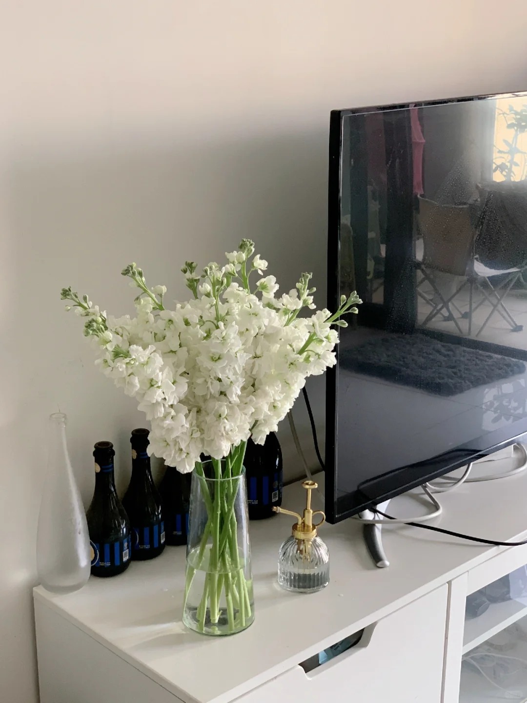 花福十花边新闻-白色紫罗兰5枝