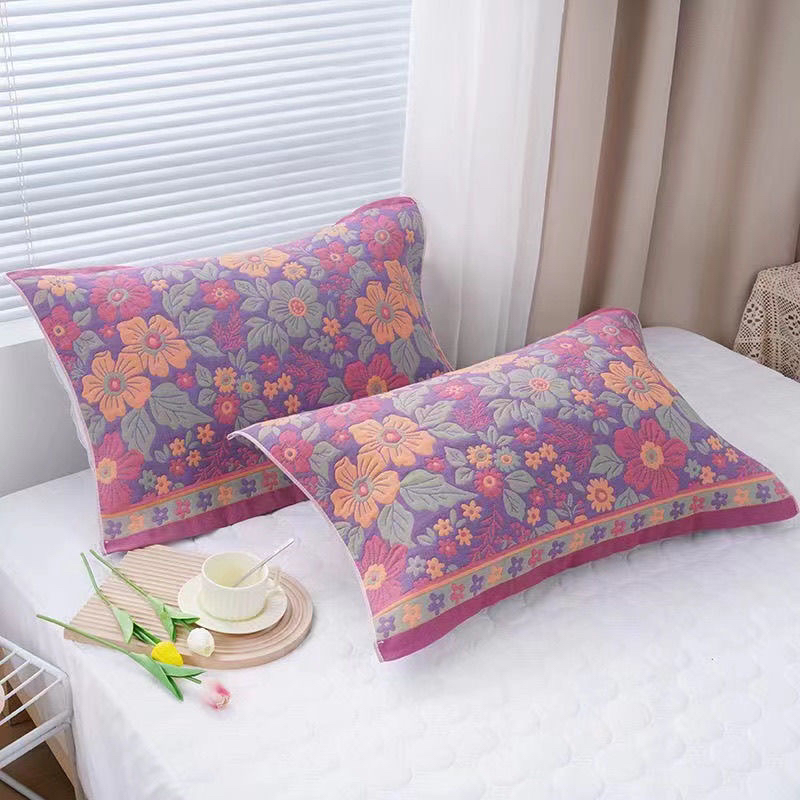 【首单立减】亏本冲量高档纱布枕巾加厚耐脏枕巾一对枕巾不起球防滑