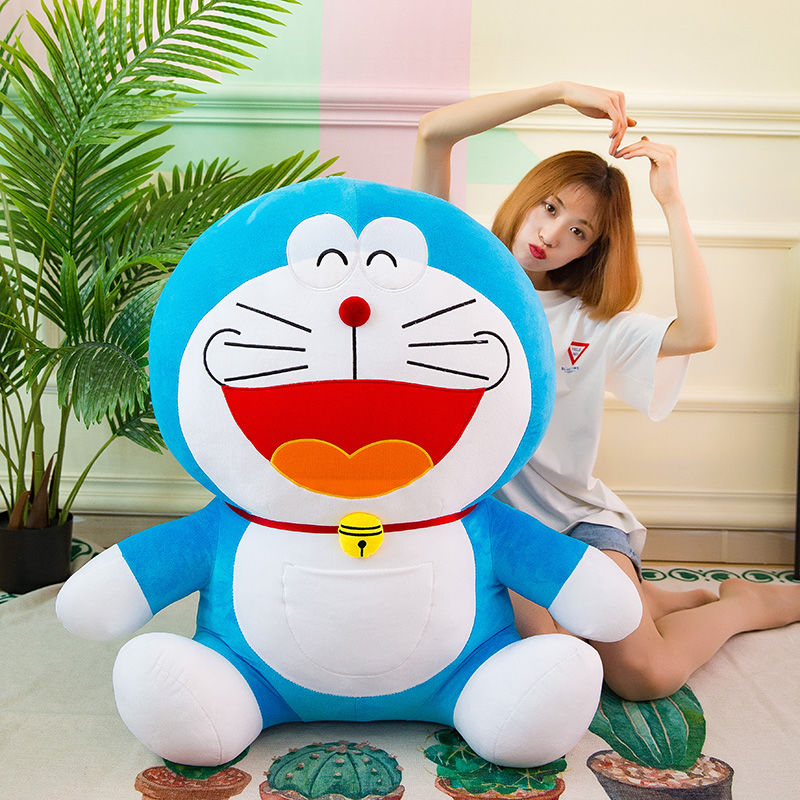 哆啦a梦公仔毛绒玩具抱枕大号叮当猫玩偶蓝胖子机器猫生日礼物女
