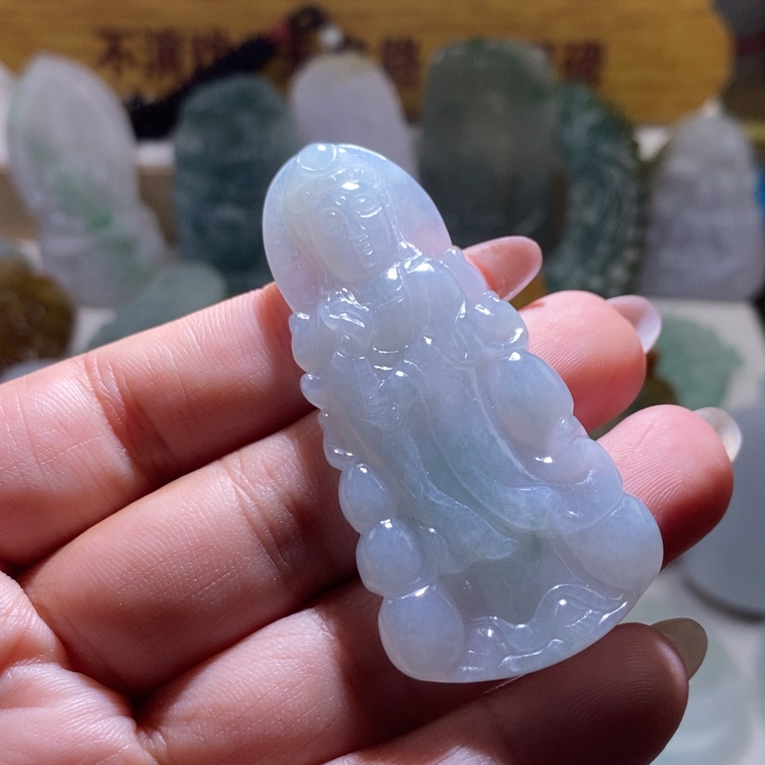 【闪购商品】翡翠颈饰未镶嵌观音