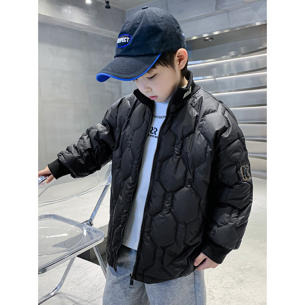 波司登男童羽绒服冬季2023新款儿童校服神器中大童痞帅男孩冬装宝
