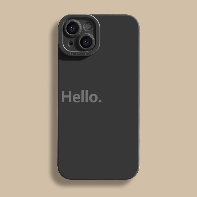 简约Hello适用苹果15手机壳iPhone14/13/12/11promax创意xr/xs/8p