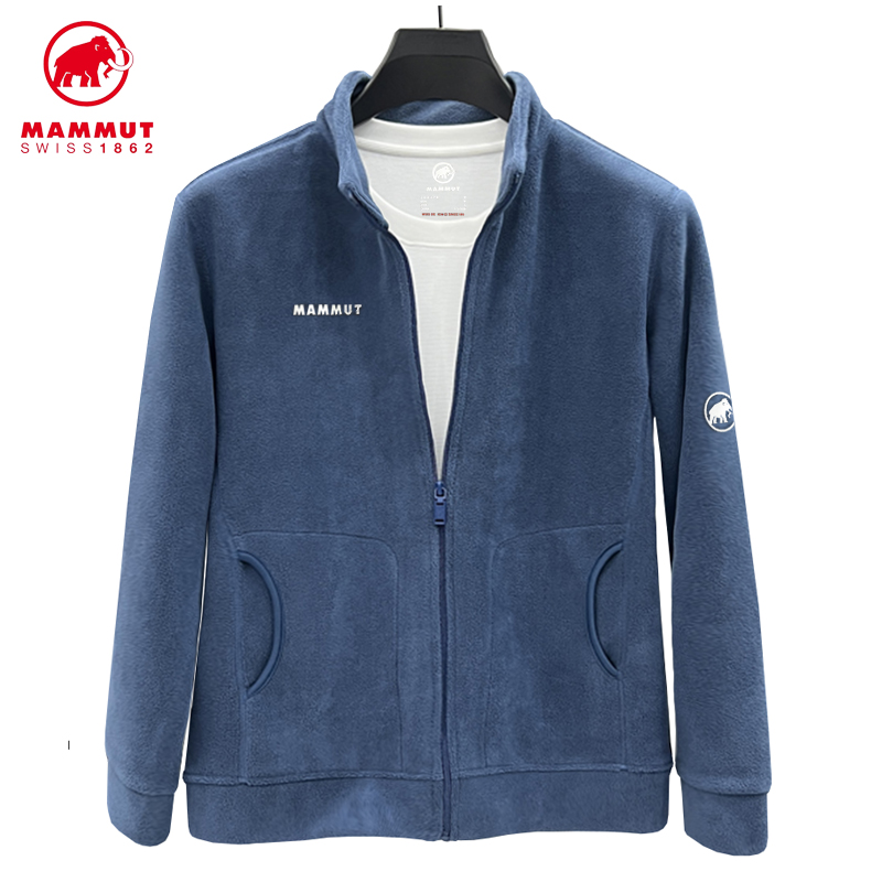 Mammut/猛犸象男士抓绒外套上衣秋冬加厚运动户外休闲保暖立领男