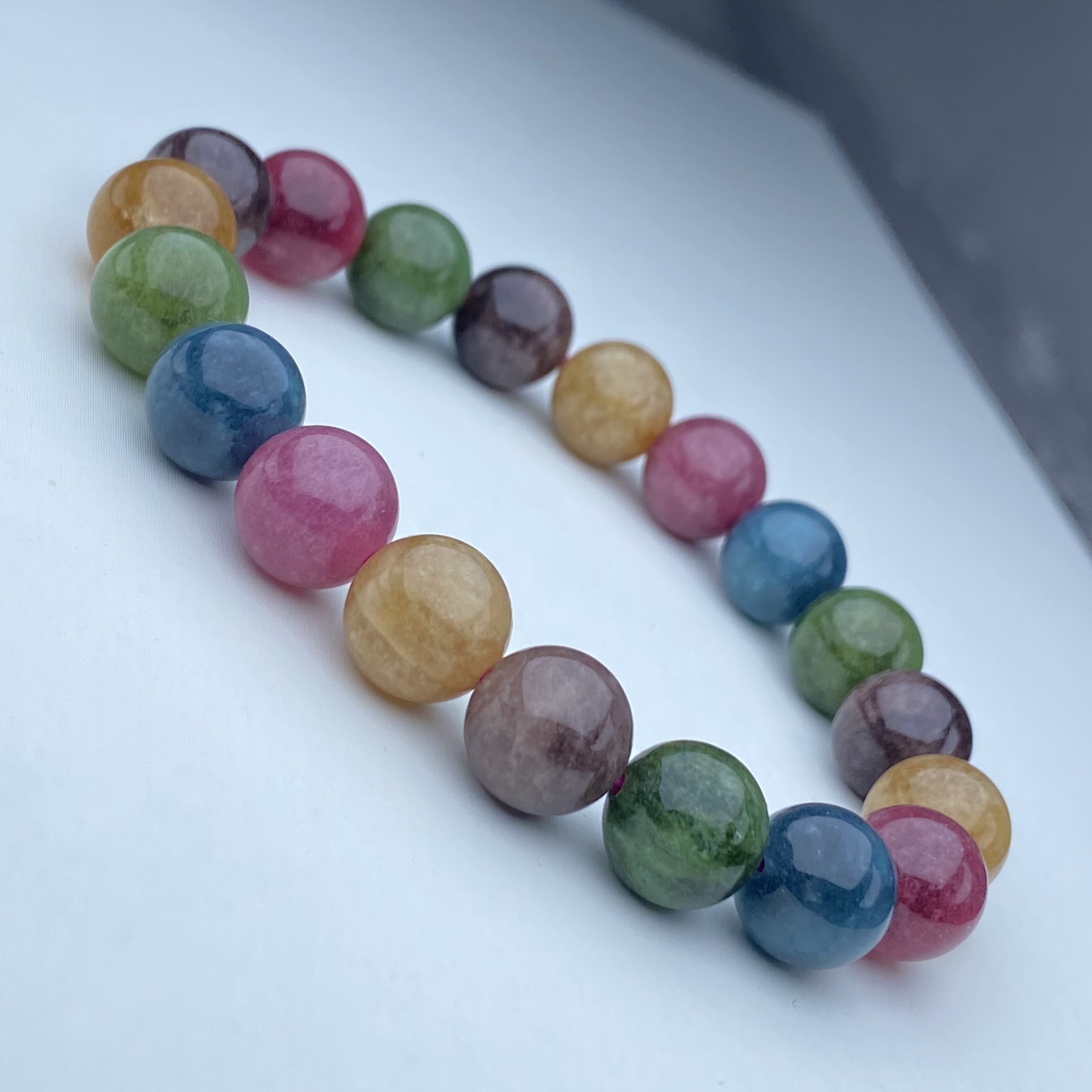 329号精品老矿彩虹碧手串10mm多样性发一件