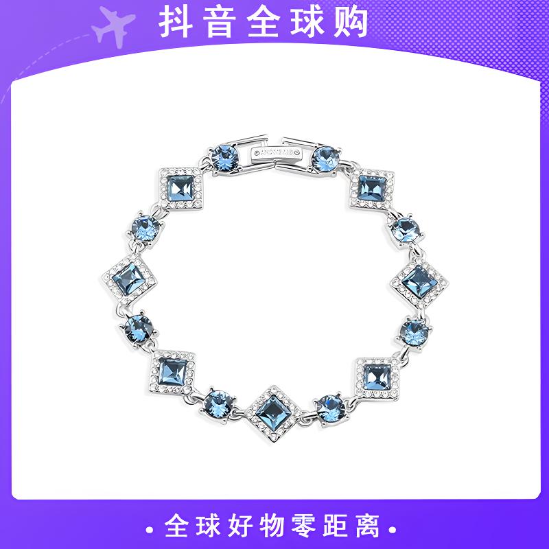 GIVENCHY纪梵希（如意结）幸运女神Fortuna系列方钻蓝冰糖水晶手链