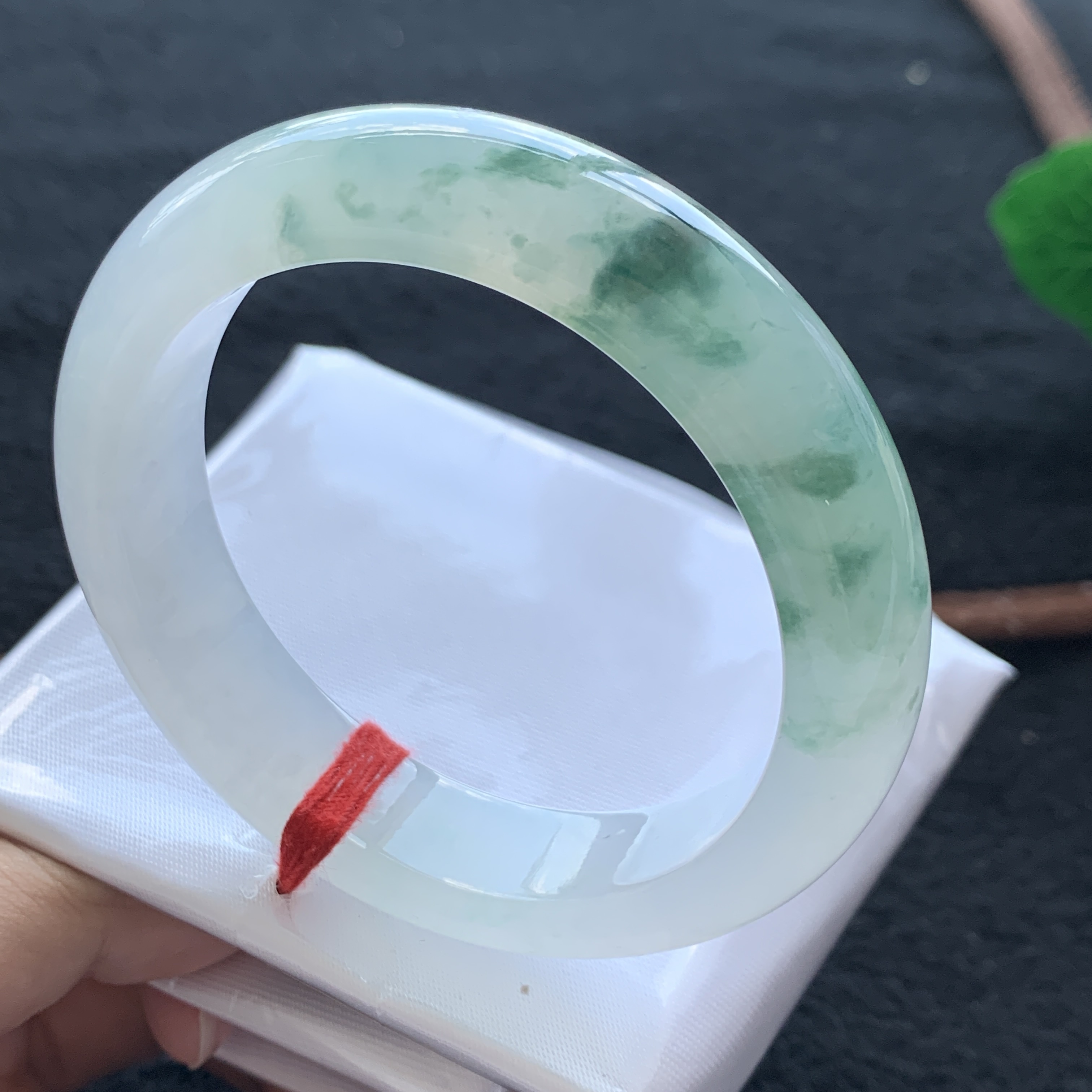 缅甸翡翠手镯冰种A货编号7157 尺寸 57
