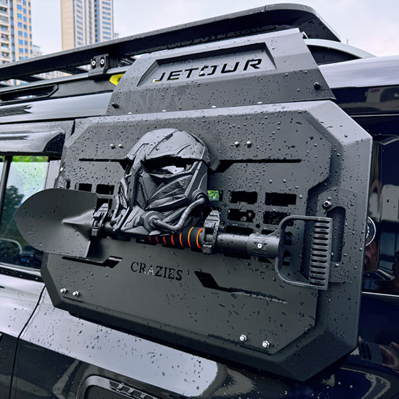 捷途旅行者车顶行李架框山海T2爬梯书包机甲网拓展平台越野改装