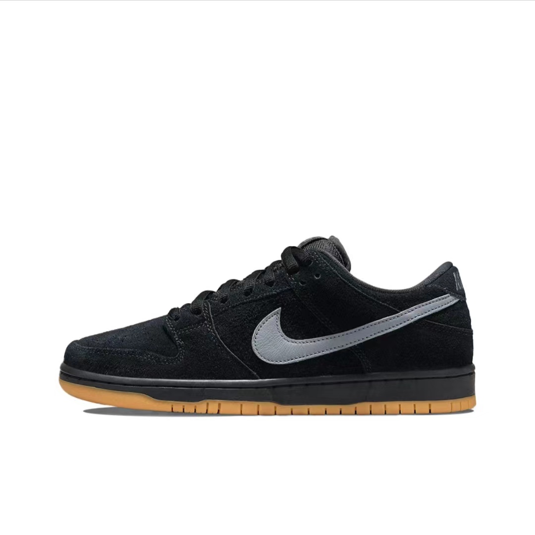 Nike耐克Dunk SB Low Pro"fog"防滑轻便黑灰复古低帮板鞋男女同款