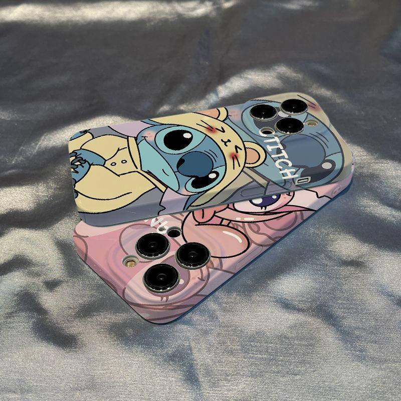 巧壳菲林壳苹果史迪仔安琪情侣14promax14plus手机壳iPhonexs硬12