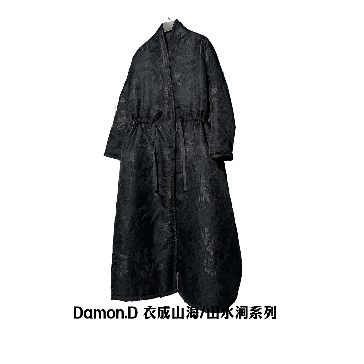 【大海轻奢】W1792新款黑色刺绣基础款气质百搭设计师款时尚棉服