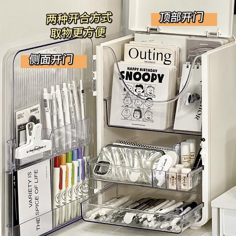 日本工艺宿舍桌面小冰箱化妆收纳盒化妆盒化妆品收纳柜抽屉式多层