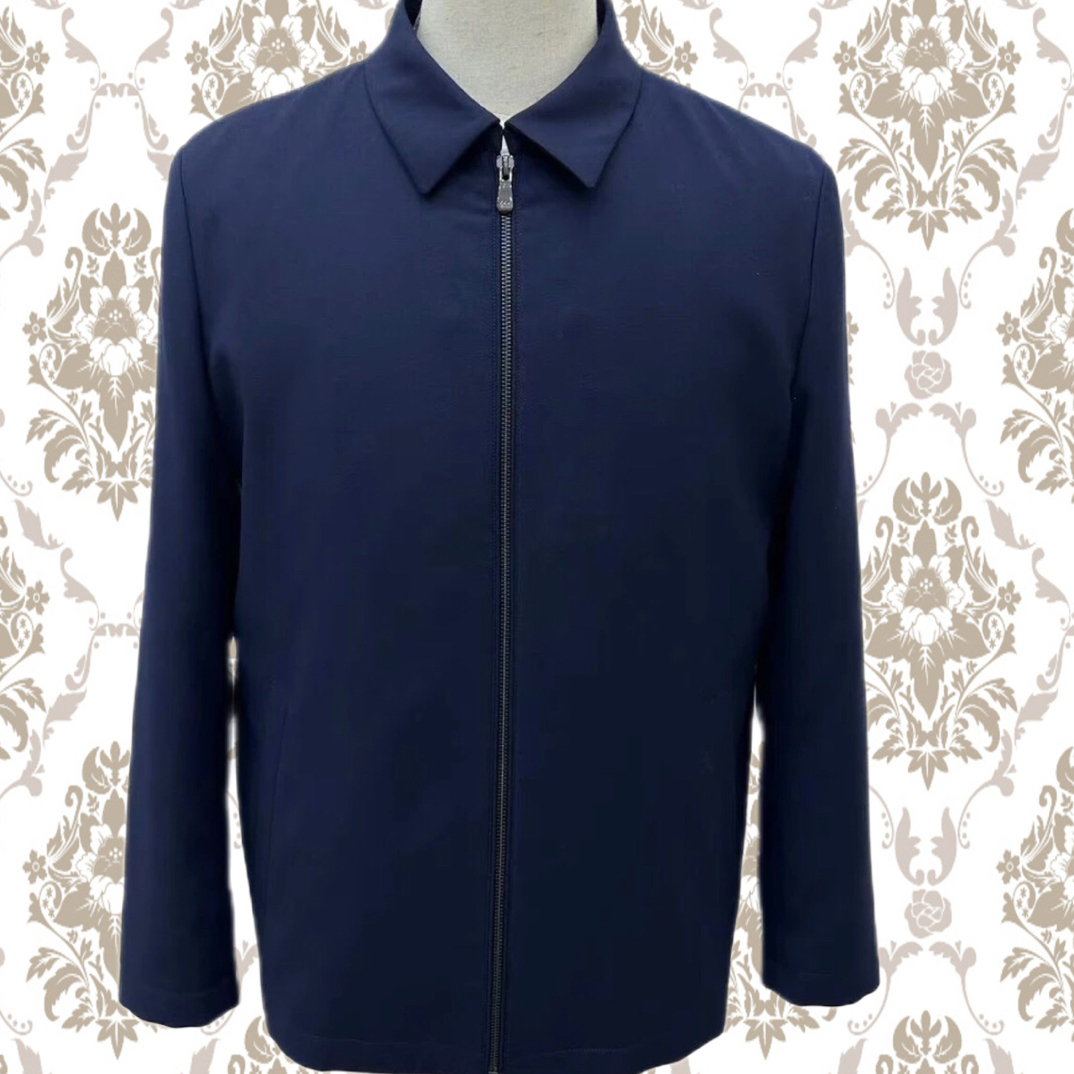 WS2024款男款方领貂绒派克服夹貂绒袖